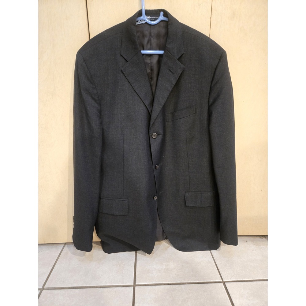 Polo Ralph Lauren Blazer 42L Made In Italy 100% Wool Extrafine Mens Suit Jacket